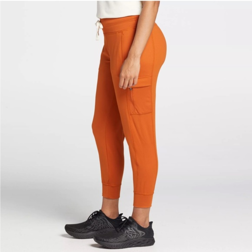 Alpine Design Women’s Ankle Joggers Sz Small Pumpkin Spice Cargo Pockets Pull On